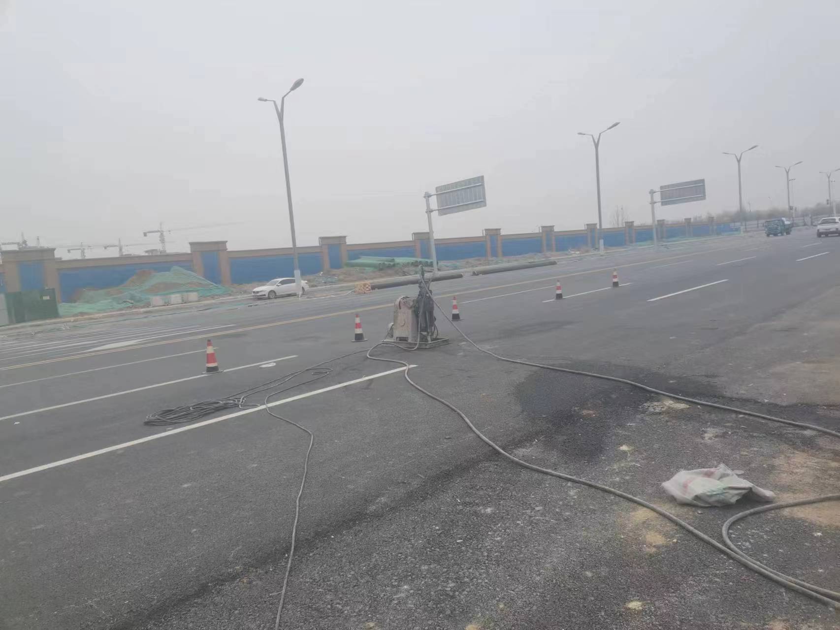 天涯镇马路注浆